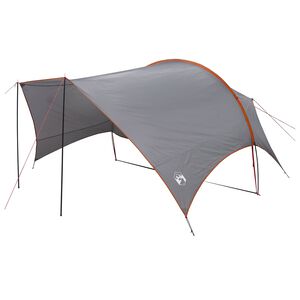 vidaXL Camping tarp vandafvisende Gr&aring; og orange 550 x 400 x 230 cm