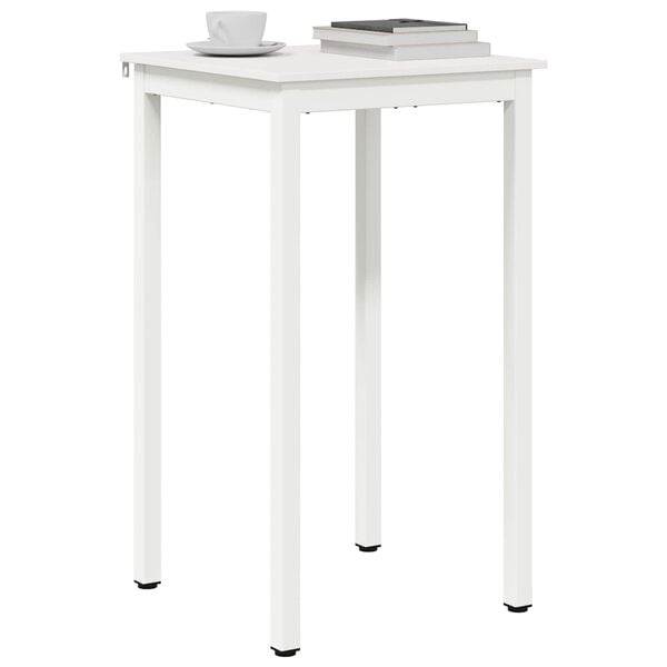 vidaXL Barbord Hvid 60 x 60 x 105 cm Massiv fyrretr&aelig;