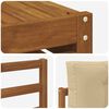 vidaXL Udend&oslash;rs sofagruppe 10 pcs Naturlig og Beige Massivt Akacietr&aelig;