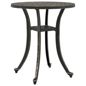 vidaXL havebord &Oslash;48x53 cm st&oslash;bt aluminium bronzefarvet