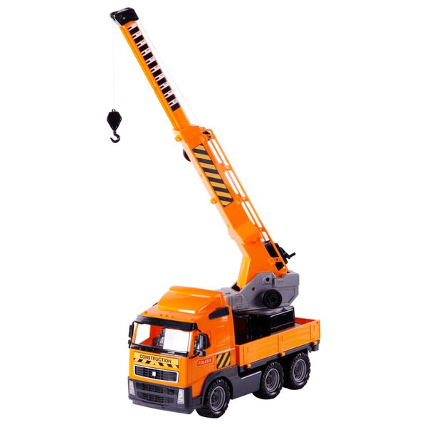 Polesie Wader lastbils&aelig;t med kran 4 dele polypropylen orange og sort