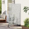 vidaXL Privatlivsskærm Grå 100 x 50 x 180 cm Stål