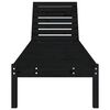 vidaXL liggestol 199,5x60x74 cm massivt fyrretræ sort