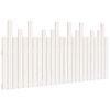 vidaXL sengegavl 159,5x3x80 cm massivt fyrretr&aelig; hvid