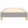 vidaXL Boxspring sengeramme Lysegrå 100x200 cm Stof