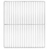 vidaXL Grillrist 45 x 40 cm Rustfrit st&aring;l S&oslash;lv