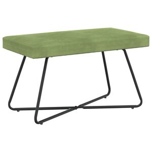 vidaXL b&aelig;nk Lys gr&oslash;n 80 x 40 x 45 cm Fl&oslash;jl
