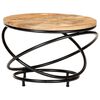 vidaXL sofabord 60x60x40 cm massivt ru mangotr&aelig; sort