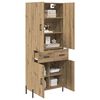 vidaXL Highboard Artisan Egetr&aelig; 69,5 x 34 x 180 cm Konstrueret tr&aelig;