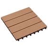 vidaXL Terrasse Flise 11 stk. Teaktr&aelig; 30 x 30 cm WPC