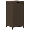 vidaXL Udend&oslash;rs affaldsspand Brun 40 x 40 x 80 cm polyrattan
