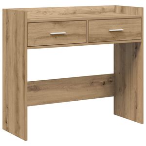 vidaXL Konsolbord Artisan-eg 90 x 35 x 80 cm Konstrueret tr&aelig;