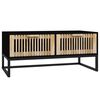 vidaXL sofabord 80x40x35 cm konstrueret tr&aelig; og jern sort