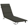 vidaXL Solseng Pude GEMERT 100% polyester Antracit 200 x 50 x 3 cm