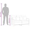 vidaXL 2-personers sofa 120 cm stof gr&aring;brun