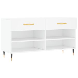 vidaXL skob&aelig;nk 102x35x55 cm konstrueret tr&aelig; hvid