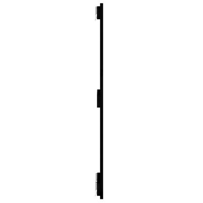 vidaXL sengegavl 82,5x3x90 cm massivt fyrretræ sort