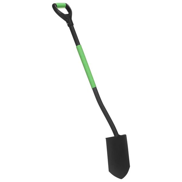 vidaXL havespidsspade D-formet greb st&aring;l