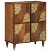 vidaXL Sideboard med hylde Brun 60 x 33 x 75 cm Massivt mangotr&aelig;