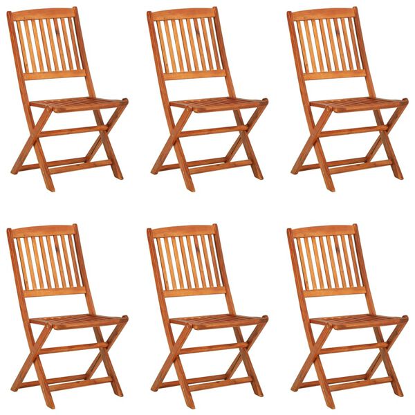 vidaXL spisebordss&aelig;t til haven 7 dele 180x90x75 cm massivt akacietr&aelig;