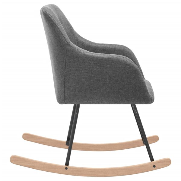 vidaXL gyngestol stof lysegr&aring;