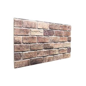 vidaXL V&aelig;gpaneler 10 stk. 100 x 50 cm Brun og gr&aring; EPS Skum