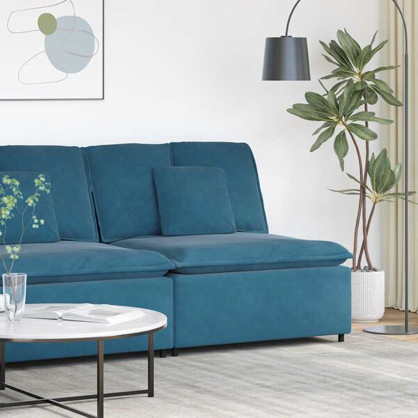 vidaXL modulopbygget sofacentermodul med hynder 100 cm bl&aring;