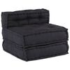 vidaXL Modulsofa 3 pcs Antracit Stof