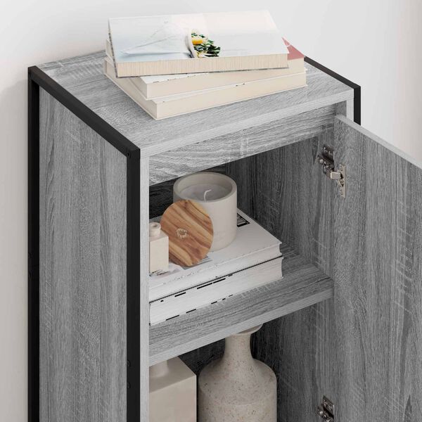 vidaXL Sideboard Gr&aring; Sonoma 43 x 36 x 75,5 cm Konstrueret tr&aelig;