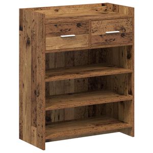 vidaXL Sko skab 73,5 x 36 x 92 cm Konstrueret tr&aelig; Gammelt tr&aelig;