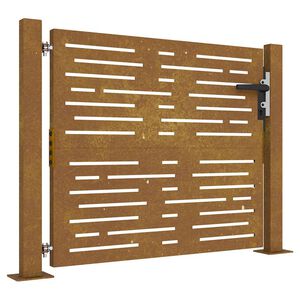 vidaXL havel&aring;ge 100x75 cm cortenst&aring;l firkantet design