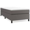 vidaXL Boxspring sengeramme 90x200 cm kunstl&aelig;der gr&aring;