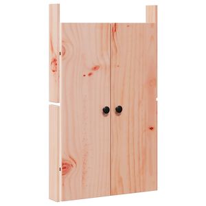 vidaXL K&oslash;kkend&oslash;r MEPPEL Brun 50 x 9 x 82 cm massivt douglasgranktr&aelig;