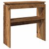 vidaXL konsolbord 80x30x80 cm konstrueret tr&aelig; antikt tr&aelig;