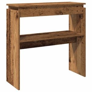 vidaXL konsolbord 80x30x80 cm konstrueret tr&aelig; antikt tr&aelig;