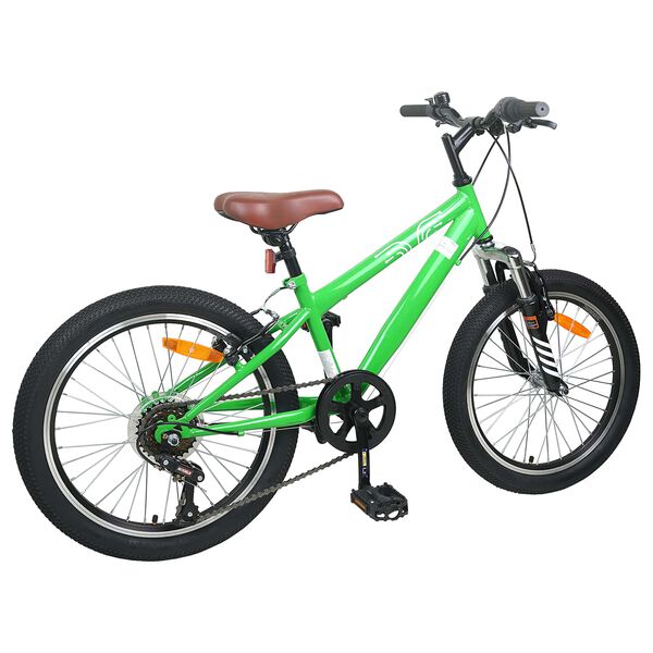 vidaXL Kids Mountain Bike 20 tommer 6-Speed til 5-8 &aring;r gamle Gr&oslash;n
