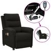 vidaXL eldrevet massagestol stof sort