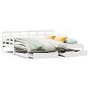 vidaXL daybed med udtr&aelig;k og skuffer uden madras 80x200 cm hvid