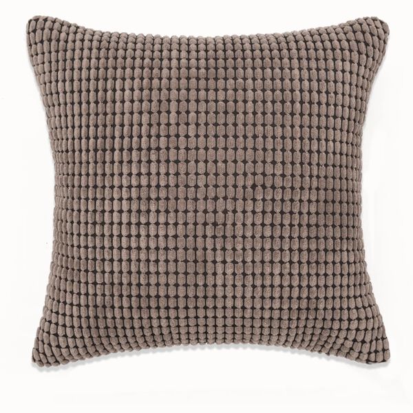 vidaXL pudes&aelig;t 2 stk. velour 45 x 45 cm brun