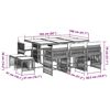 vidaXL lounges&aelig;t til haven 11 dele med hynder polyrattan gr&aring;