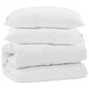vidaXL Dynebetr&aelig;k S&aelig;t med pude 3 stk. Hvid Microfiber