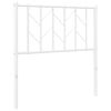 vidaXL udskiftningsgavl 80 cm metal hvid