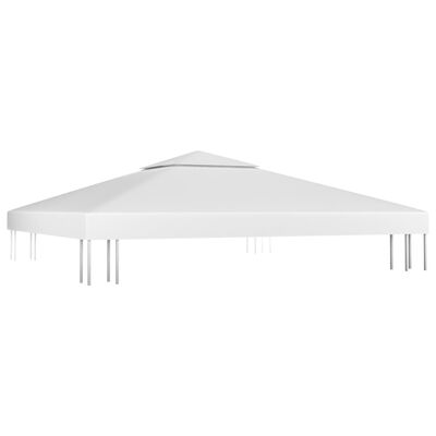 vidaXL pavillontopdække i 2 lag 3x3 m 310 g/m² hvid