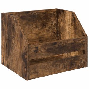 vidaXL Vinylalbum kasse R&oslash;get eg 38 x 30 x 29 cm Konstrueret tr&aelig;