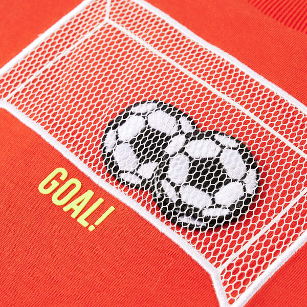 Langærmet T-shirt til børn str. 92 orange