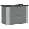 vidaXL H&oslash;jbed Gr&aring; 50 x 30 x 36 cm WPC og Aluminium