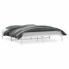 vidaXL sengeramme 193x203 cm metal hvid