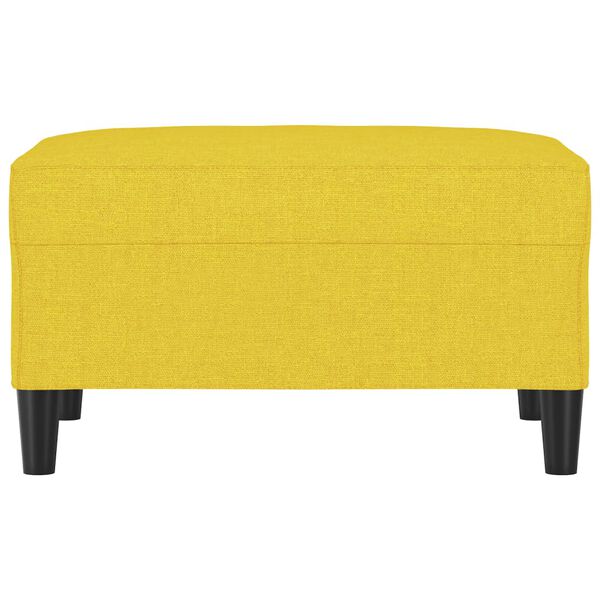 vidaXL fodskammel 70x55x41 cm stof lysegul