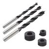 wolfcraft 3 dyvelbor med dybdestop 6, 8, 10 mm 2730000