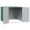 vidaXL haveskur 195x198x159 cm galvaniseret stål grøn